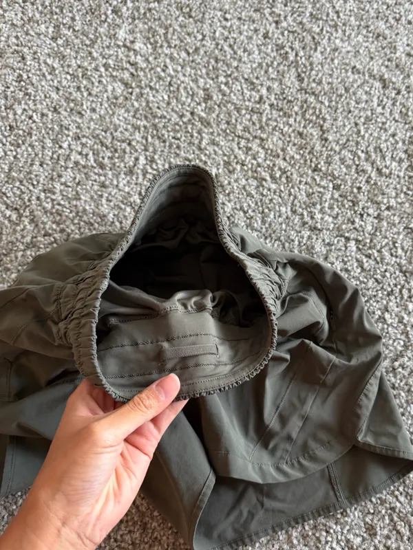 Lululemon Track That High-Rise Lined Short 5" Light Olive Green Color Size 4 - Image 5