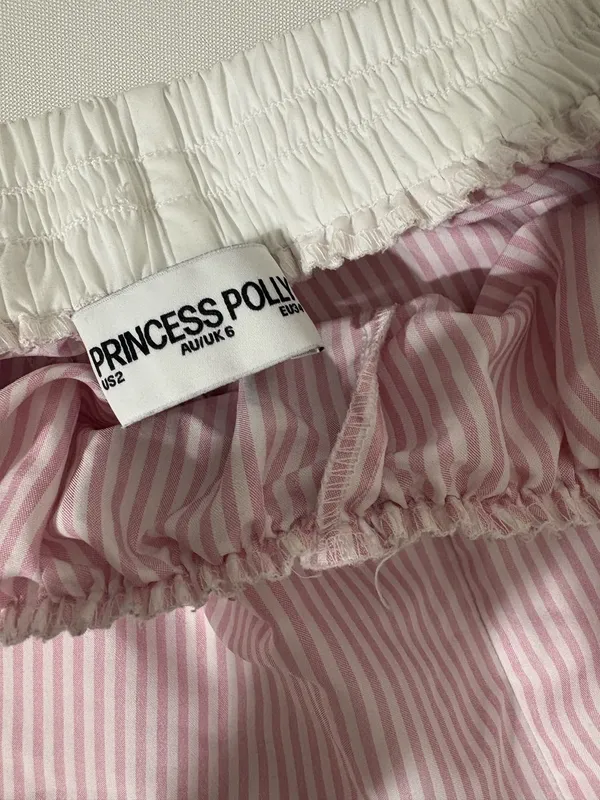 Princess Polly pink striped pj pants - Image 3