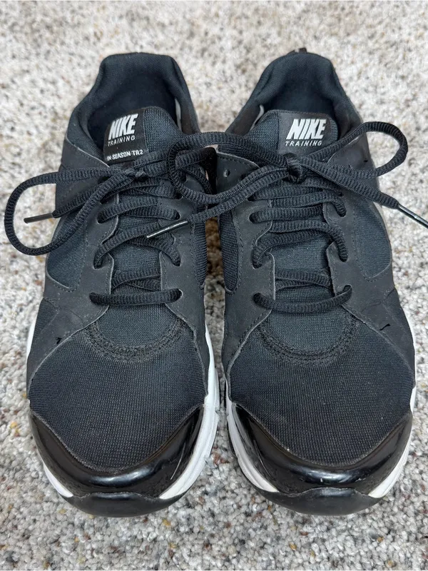 Nike In Season TR 2 Sneakers Tennis Shoes 6.5 Black Metallic Silver White - Image 5