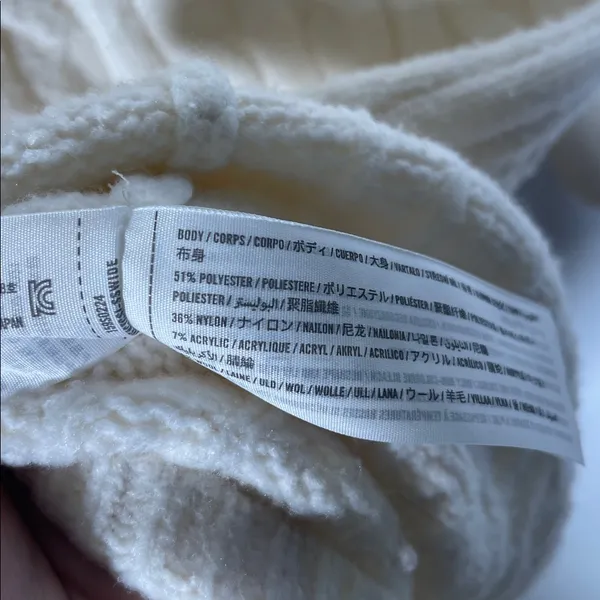 Abercrombie And Fitch Womens Cream Cable Knit Sweater Mini Dress Xs - Image 4
