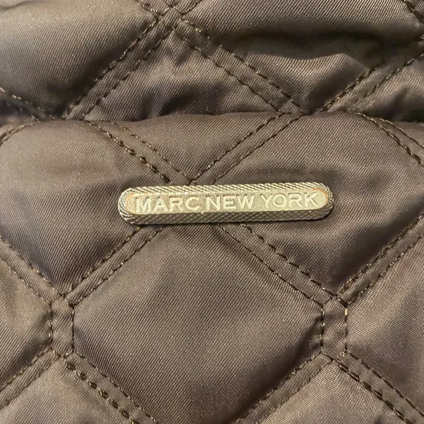 Marc New York Andrew Marc Brighton Dark Purple Quilted Coat Jacket Size Small - Image 12