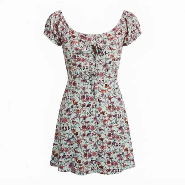 Loveappella Pink Floral Fit & Flare Dress XL Flawed - Image 2