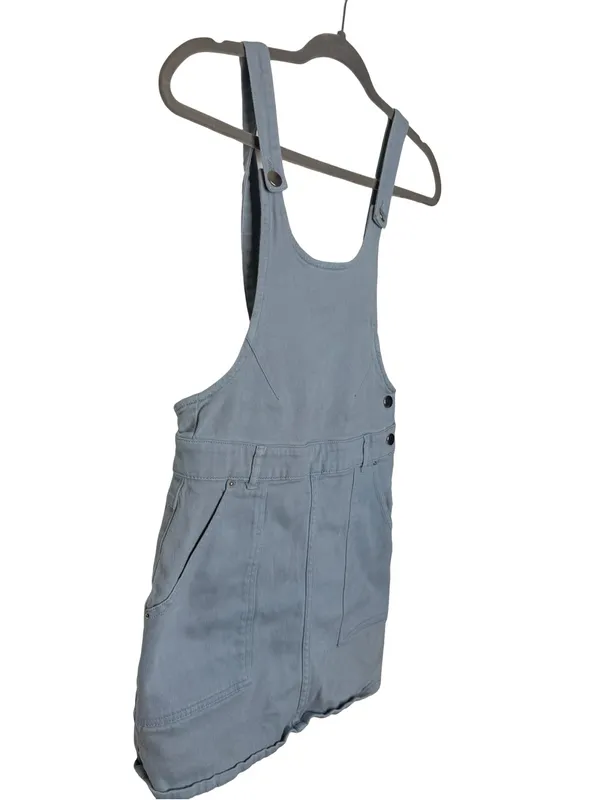 🌤️🩵 Urban Outfitters Blue‎ Denim Overall Mini Dress Size 6 🩵🌤️ - Image 2