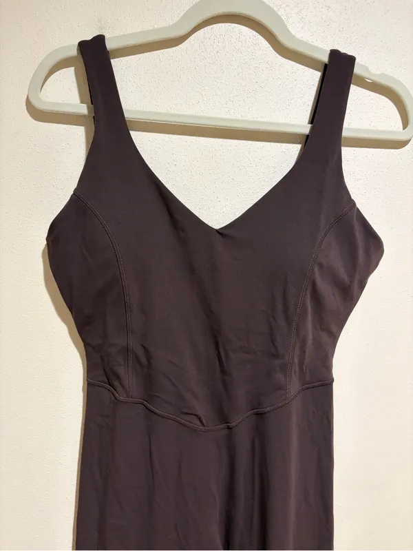 Vitality Cloud Jumpsuit Sleeveless Tank Athletic Active Brown Size Large - Image 3