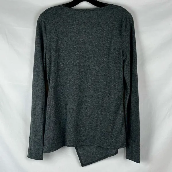 Converse One Star Dark Gray Jersey Top Long Sleeve Medium - Image 2