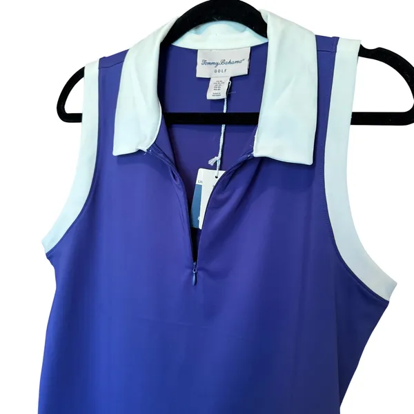NWT Tommy Bahama Golf Polo Women XL Sleeveless UPF‎ 50 Activewear Summer Travel - Image 4