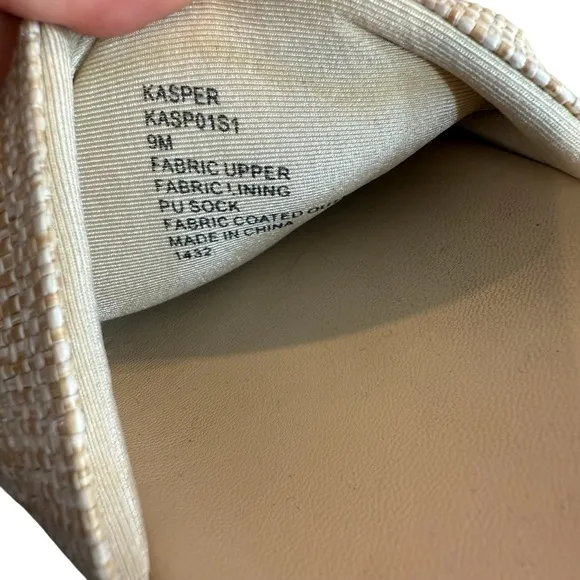 Steve Madden Women’s 9 Kasper Woven Textured Platform Slide‎ Sandals Beige Tan - Image 4