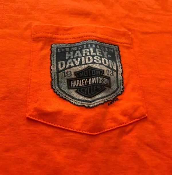Harley-Davidson Pigeon Forge Shirt Orange Size XL - Image 3