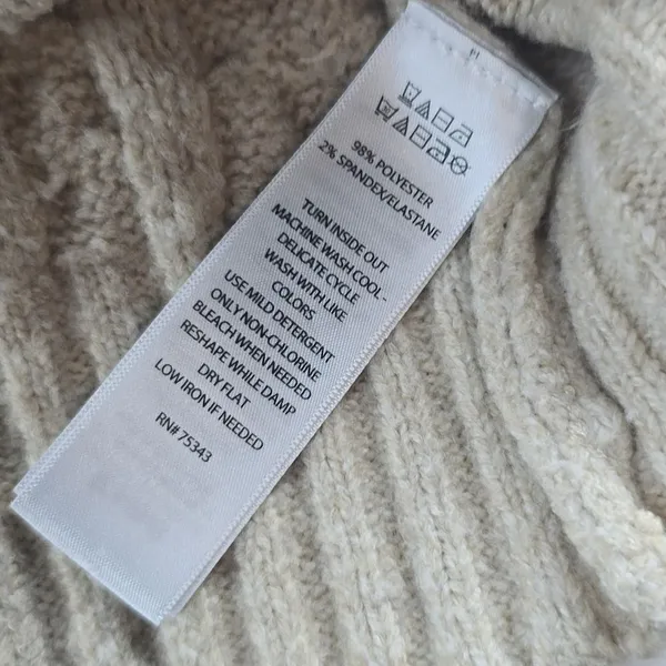 Joie Women's Cream Cable Knit Sweater‎ Small - Image 8