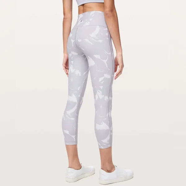 Lululemon Wunder Under High-Rise Tight 25" Flower Pop White Silver Lilac 2 - Image 3