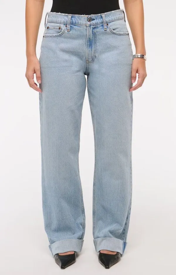 Abercrombie curve love low rise baggy jean - Image 3