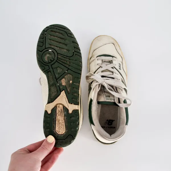 New Balance 550 Aimé Leon Dore Sneaker Shoes White Green BB550ALD Womens 8 - Image 8