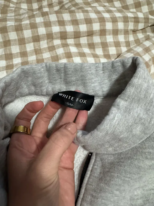 White Fox Boutique Oversized Quarter Zip - Image 3