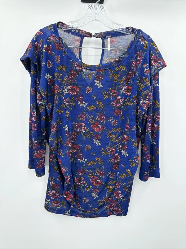 Free People Women’s Blue Dock Street Top Size Medium - Image 2