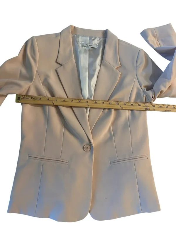 NWT Kensie Long Sleeve Blazer Light Pink Size M - Image 3
