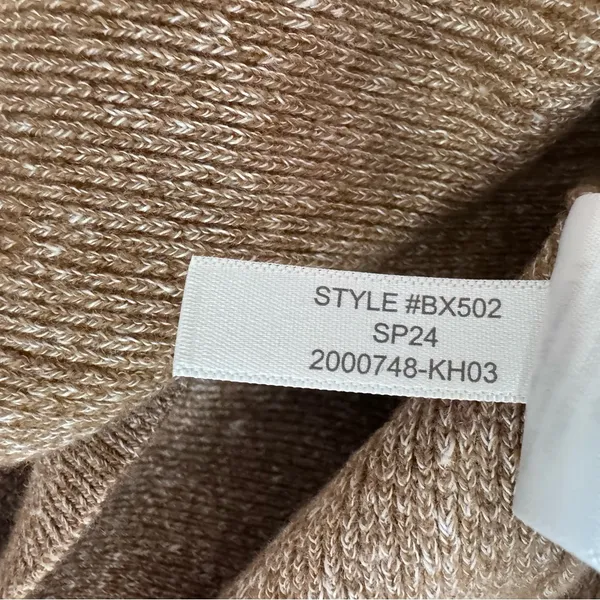 NEW J. Crew Sweater Shell with Buttons Sleeveless Merino-Linen Blend Top Medium - Image 9