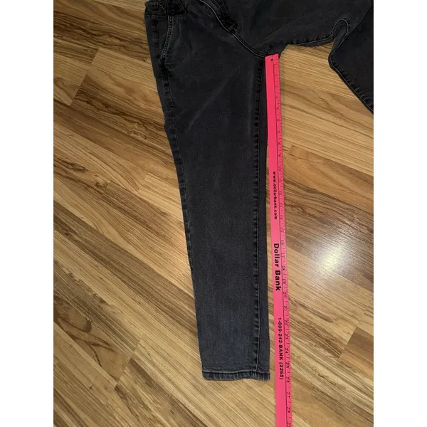 Garage Jeans Women's 9‎ Black High Rise Frayed Waist Skinny Stretch Denim Pants - Image 10