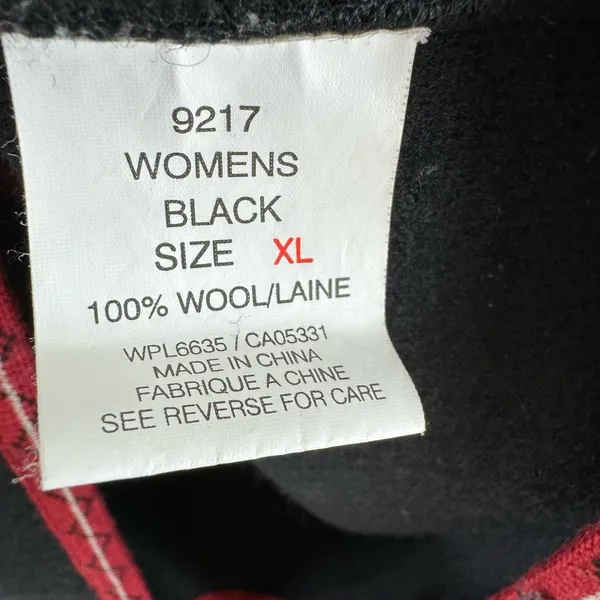 Vintage Woolrich Wool Button Front V-Neck Winter Themed Sweater‎ Vest Size XL - Image 4