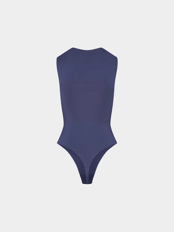 Aritzia Original Contour Esteem Bodysuit navy blue size Small - Image 14