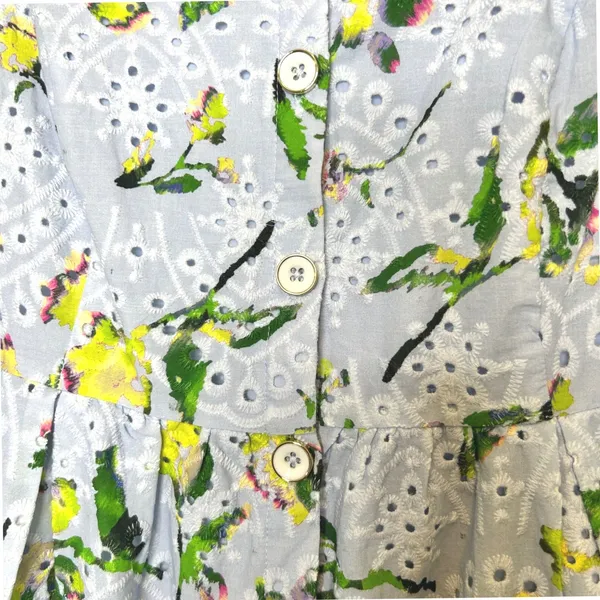 Adyson‎ Parker Floral Eyelet Dress Medium - Image 3