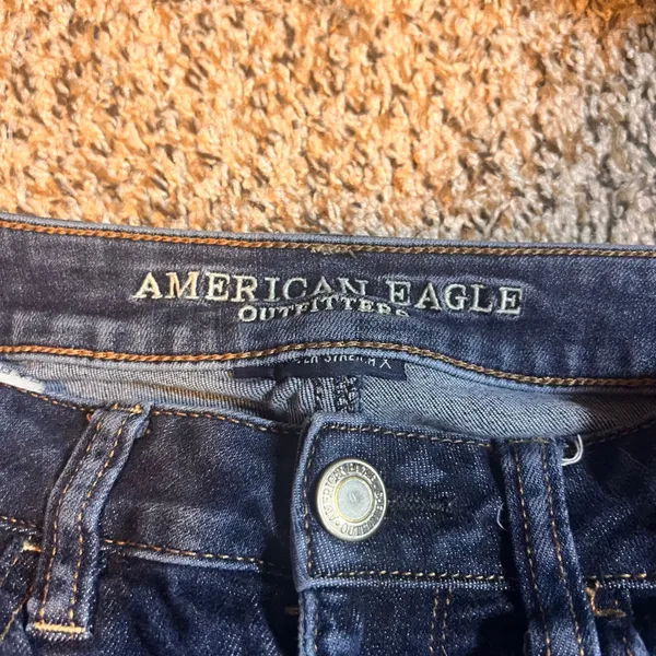 American Eagle Outfitters Hi-Rise Jeggings Dark Wash Women's‎ Jeans - Image 2