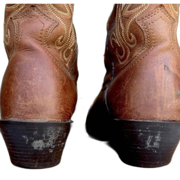 Ariat Legend Leather Western Cowboy Boots 7B Brown Square Toe Russet Rebel - Image 16