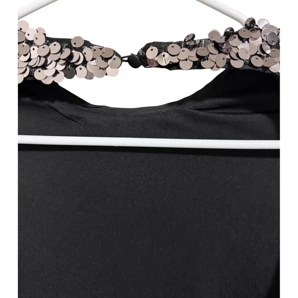 Bardot Valentina Sequin Long-Sleeve Mini Dress Smoke Women's‎ Size XS/2 - Image 8