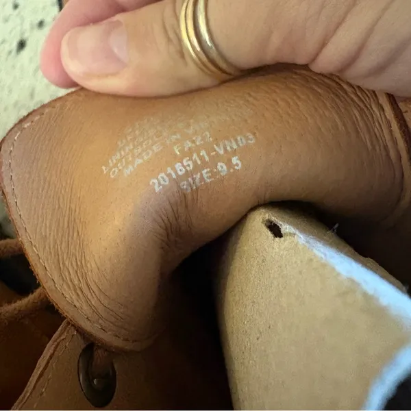 MADEWELL The Rayna Lace-Up Boot In‎ Leather English Saddle Size 9.5 Brown - Image 10