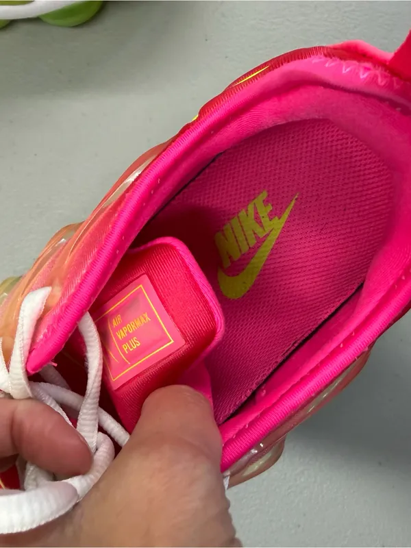 Nike Womens Air VaporMax Plus Pink Yellow Volt Gradient DC2045-900 US Size 8.5 - Image 7