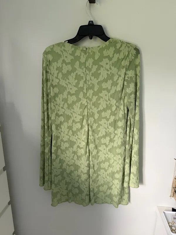 Hello Molly Green Sleeve Long Mini Dress - Image 3