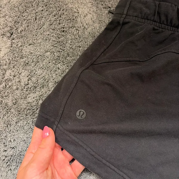 LULULEMON Black shorts with drawstring waist #athletic #activewear - Image 3