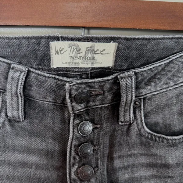 We The Free Free People Romeo Rolled Cuttoff Shorts 100% Cotton Distressed Sz 24 - Image 7