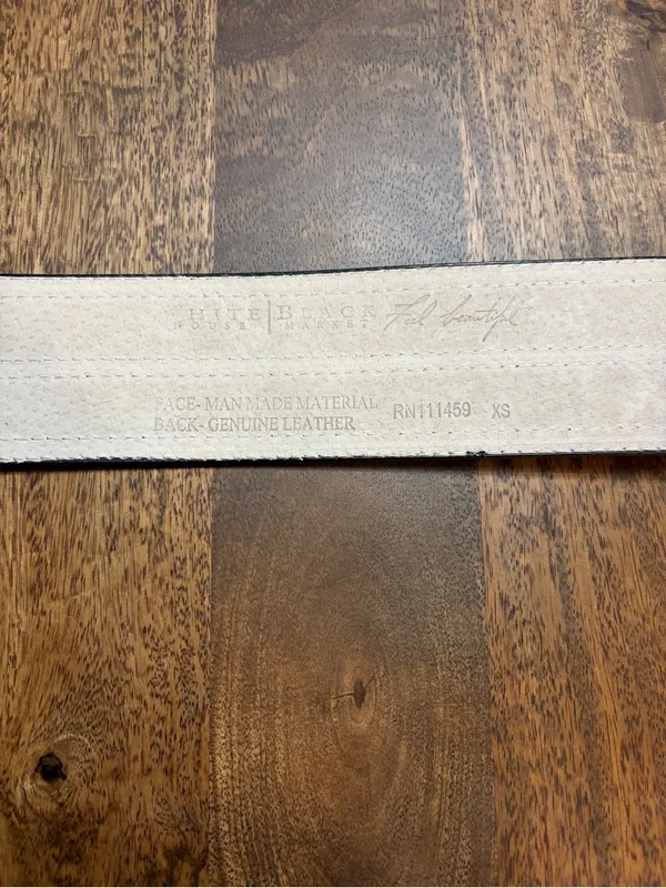 White House Black Market size Xsmall Womens Black Belt - Image 4