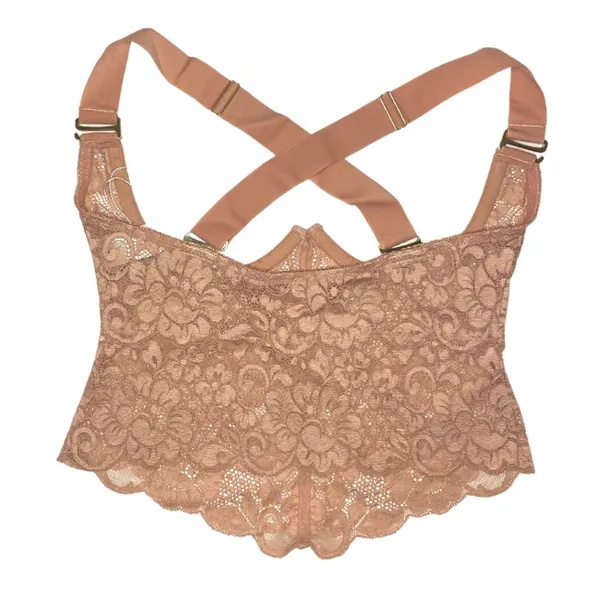 We Are HAH | Lace Bustier Top Copper Rose Festival Lingerie XS NEW! - Image 3