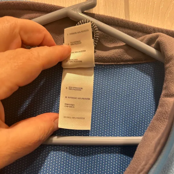 The North Face Windwall Fleece Vest Women's Size L G Blue Zip‎ Up Pockets Warm - Image 11