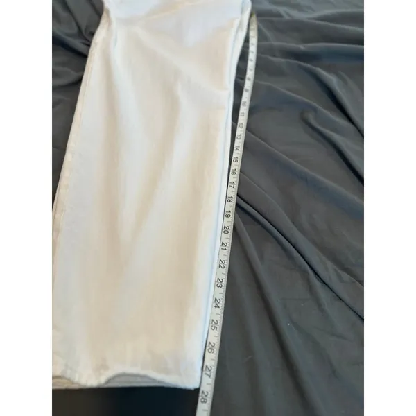 EUC Levi's Denim Overalls Minimalist Sz:29 White Bib Dungarees Modern - Image 4