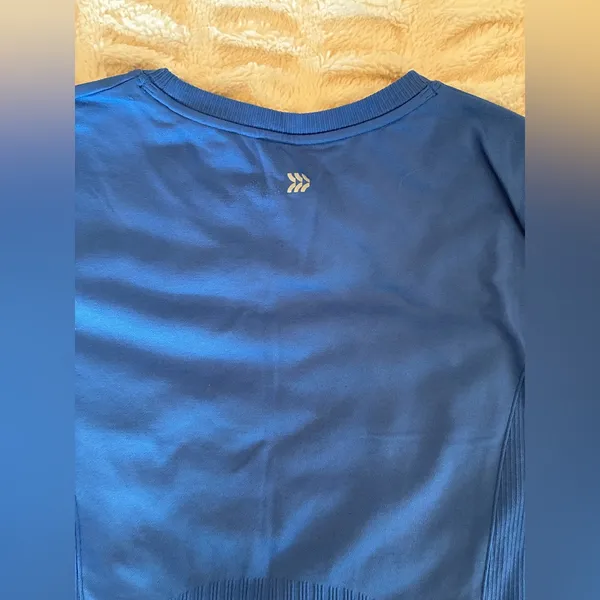 Women’s All in Motion Brand Short Sleeve Blue Athletic Shirt - Image 3