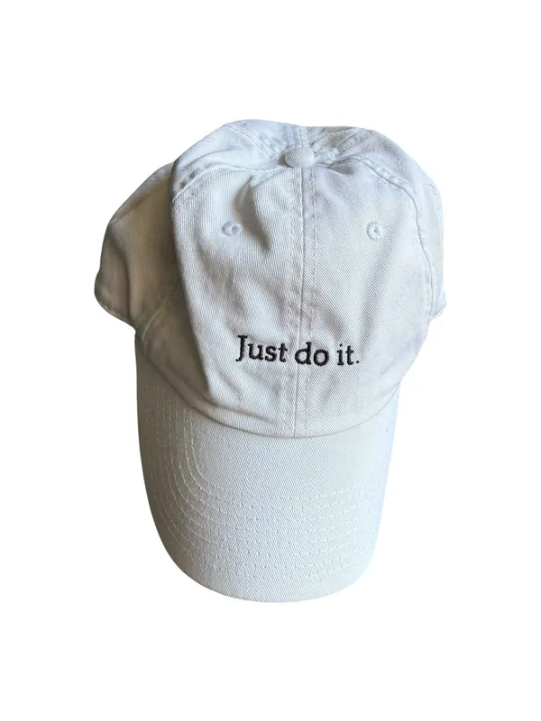 Nike Just Do It White JDI Cap Athletic Athlesure - Image 2