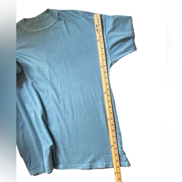 WE THE FREE Blue Distressed Washed Cotton Long Sleeve Tee T-Shirt Top - Sz Small - Image 15