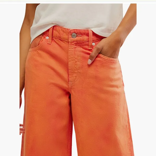 NWT WE THE FREE X FREE PEOPLE Waterfalls Baggy Wide Leg Denim Jeans Oklahoma Sun - Image 10