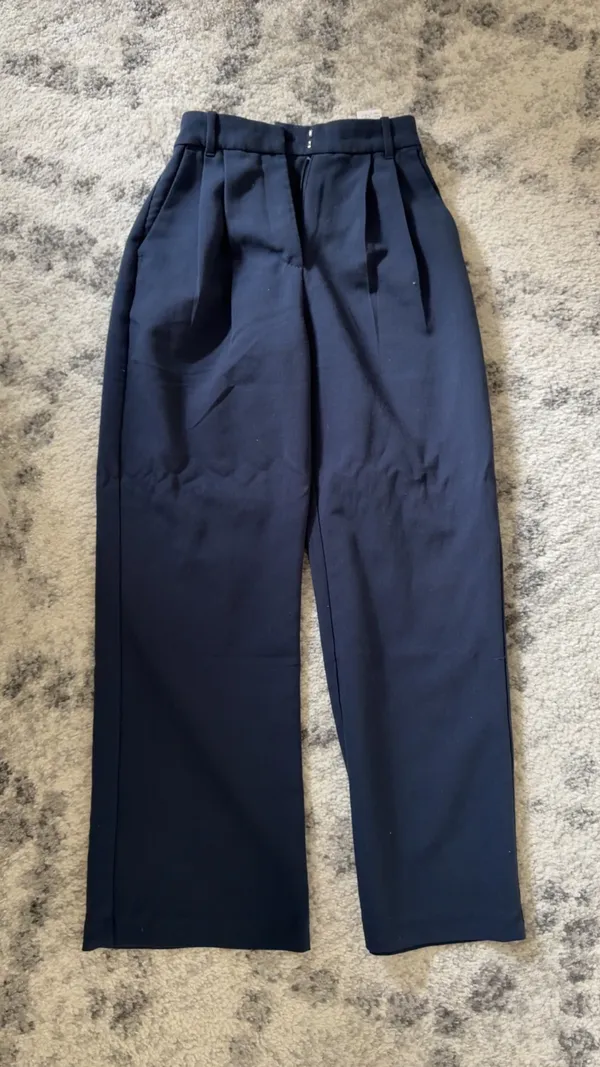 Abercrombie Curve Love A&F Sloane Tailored Wide Leg Pant - Image 2