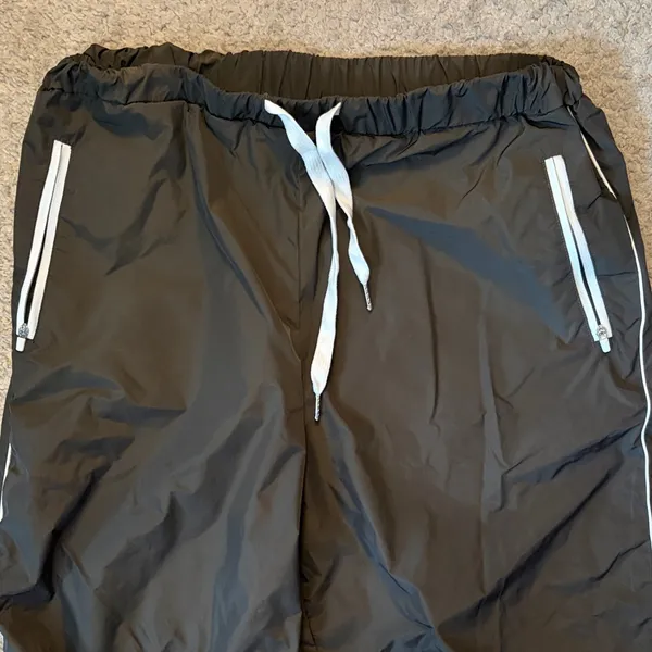Women’s Gold Hinge Brown Warm Up Track Pants Size Large - Image 3