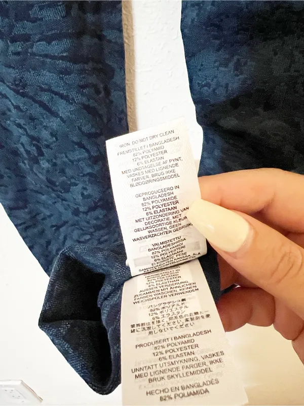 Gymshark Multi Blue Patterned Seamless High Rise Workout Leggings - Image 10