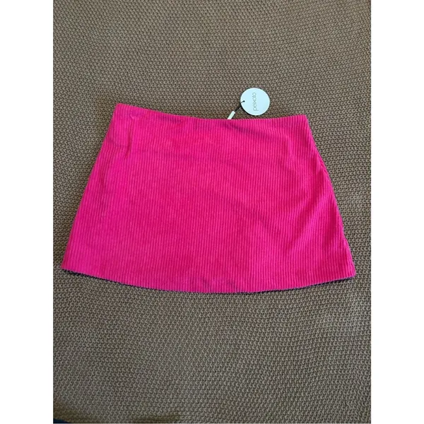 Peixoto Cria Cord Mini Skirt - Hot Pink - Image 3