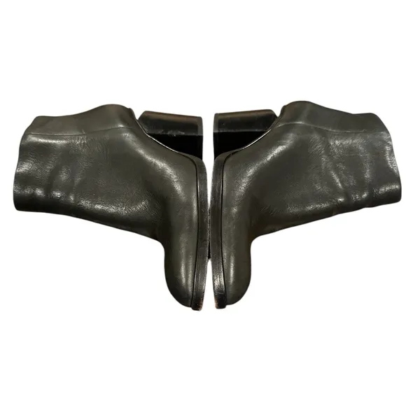 Alexander Wang Ladies Black Leather Cut Out Block Heel Ankle Bootie Shoes 6.5 - Image 5
