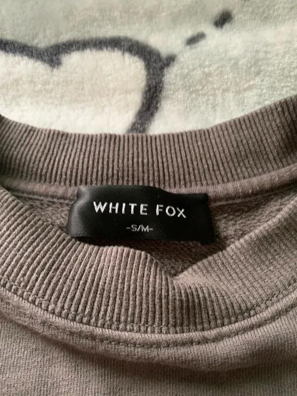 White Fox Boutique Grey Crewneck - Image 3