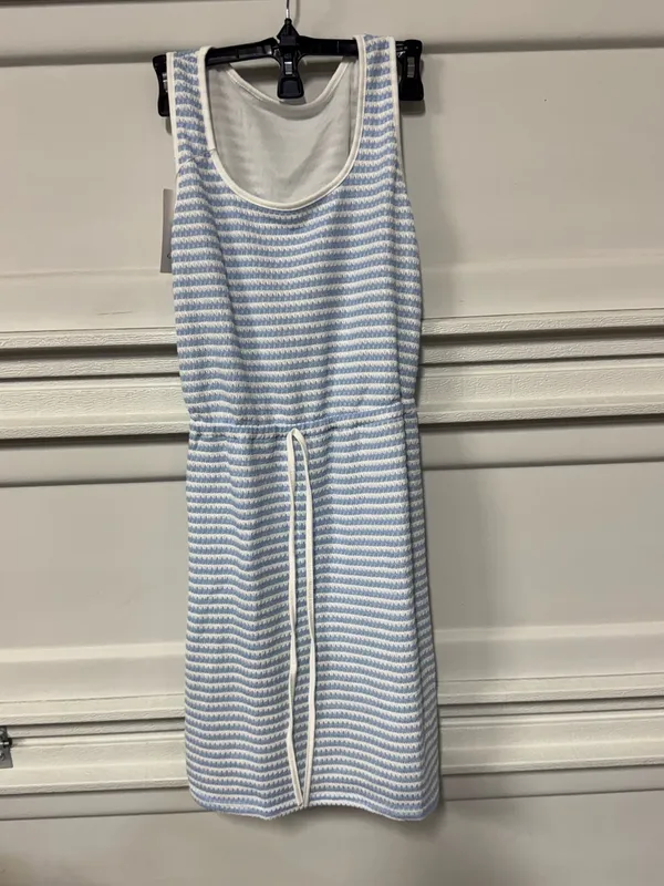 Rosa Clothing Sleeveless Waist Drawstring Striped Dress medium - Image 2