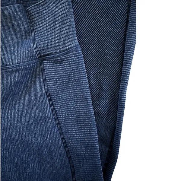 Aerie‎ OFFLINE Leggings Medium M Navy Blue Denim Wash Seamless Ribbed High Rise - Image 5