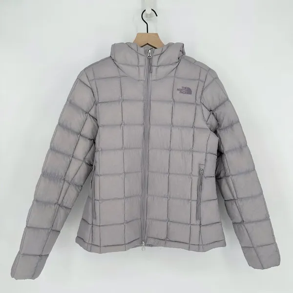 The North Face Thermoball Super Hoodie Insulated Jacket Purple Women's Medium - Image 2