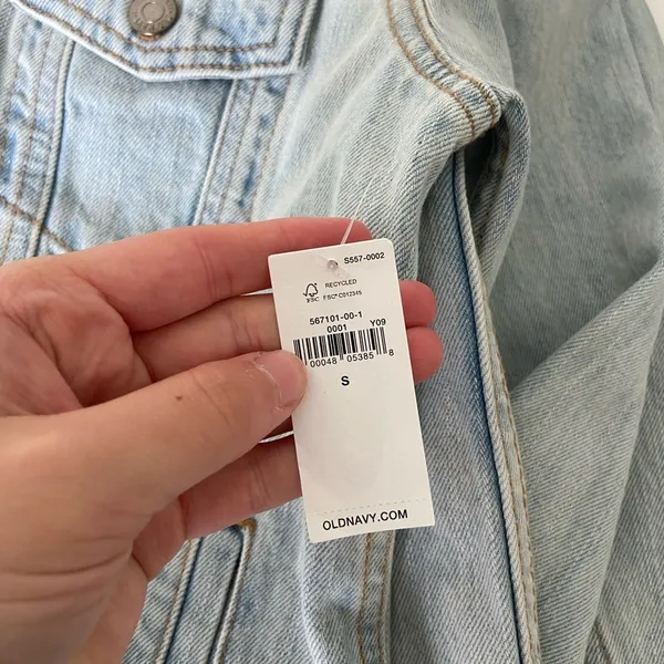 NWT | Old Navy women’s embroidered denim jacket‎ — small - Image 7